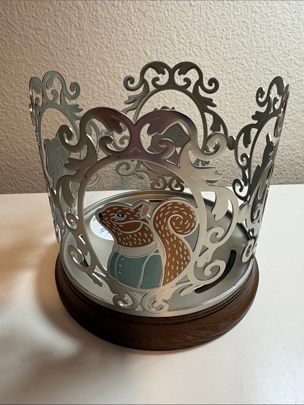 Rare! Bath & Body Works forest critters candle holder